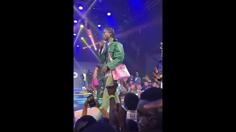 Seyi Vibez thrilled his fans with his vocals at Clout Africa concert