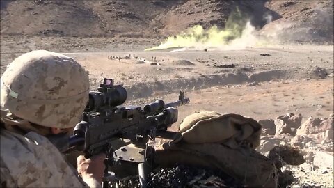 Marines Conduct a Live-Fire Attack - Steel Knight 22