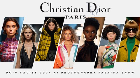 Dior Cruise 2024 AI Photography Street Fashion Show