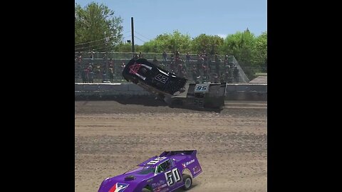 iRacing Dirt Late Model Racer Goes HOG WILD and WRECKS Opponent! Epic Dirt Track Showdown!