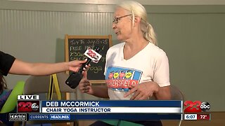 Deb McCormick explains Chair Yoga