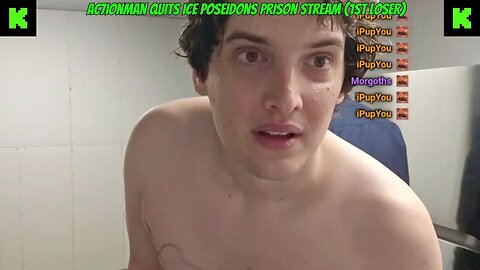 AC7IONMAN QUITS ICE POSEIDON'S PRISON STREAM BECAUSE OF EBZ #kickstreaming #iceposeidon