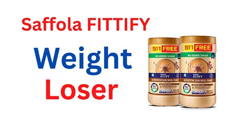 Saffola FITTIFY |Weight Loss for Men and Women | Cappuccino Coffee | Weight loser in 60 days