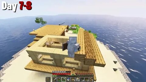 9 I Survived 100 Days on a DESERTED ISLAND in Minecraft