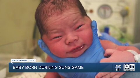 Phoenix Suns fans welcome son after Game 1 win of NBA Finals