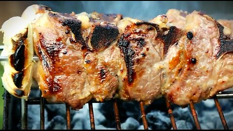 Lamb loin BBQ Argentinian BBQ _ Chimichurri Sauce Recipe - International Cuisine