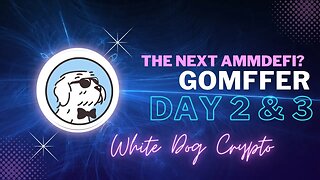 Gomffer Day 2 & 3 - The new AMMdefi? - Update and demonstration - Is it a scam? - White Dog Crypto.