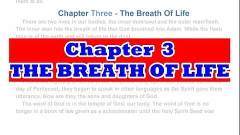 Chapter 3 The Breath Of Life