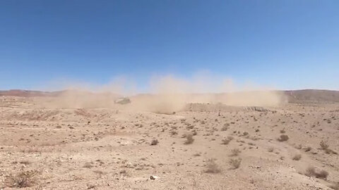 Marines familiarize themselves with the desert environment (B-Roll)