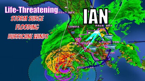 Live Tracking Hurricane Ian, Life-Threatening Storm Surge & Flooding!