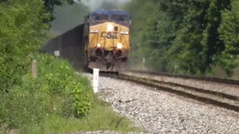 CSX E643 Empty Coal Train from Sterling, Ohio June 4, 2022