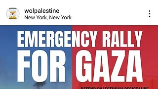 The Emergency Rally for Gaza Israeli Embassy 800 2nd Ave 10/9/23 @WOLPalestine @NerdeenKiswani