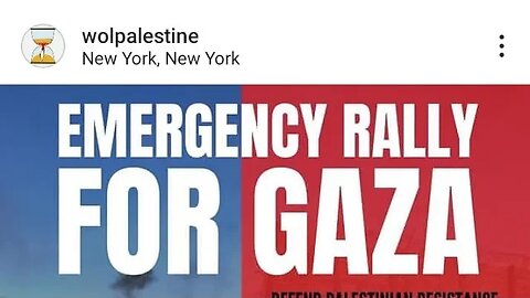 The Emergency Rally for Gaza Israeli Embassy 800 2nd Ave 10/9/23 @WOLPalestine @NerdeenKiswani