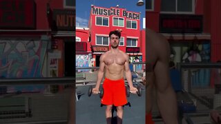 Bicep Curls On Muscle Beach #workoutgoals #muscle #shorts #fitness #youtubeshorts