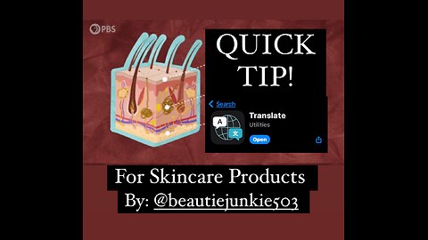 Quick Tip 🧐 On Researching Skincare Products