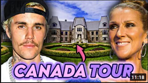 10 Celebrities Who Live In Canada | House Tour | Justin & Hailey Bieber, Celine Dion & More