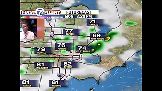A few showers possible Sunday and Monday