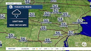 Metro Detroit Forecast: Chilly and wet afternoon