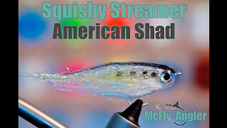 Fat Head Squishy Streamer - American Shad - Fly Tying Video