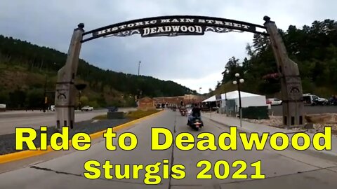 Ride to Deadwood on the First Day of the Sturgis Motorcycle Rally