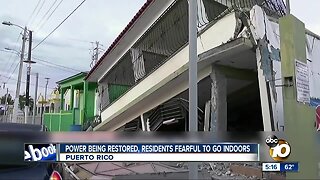 Power being restored after Puerto Rico earthquake