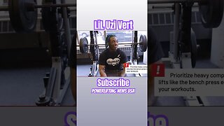 Exclusive Lil Uzi Vert Bench Press Workout must See. #viral #short