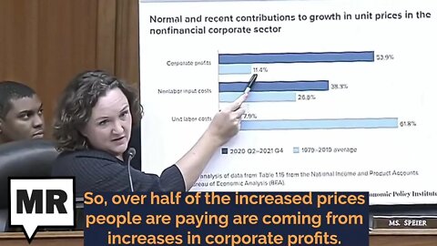 Katie Porter EXPOSES Corporate Greed Causing Inflation