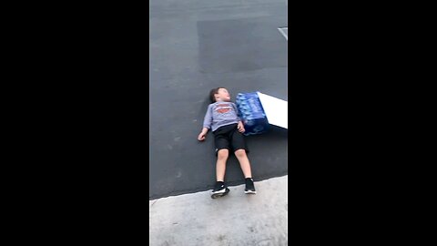 toy car hits kid in face