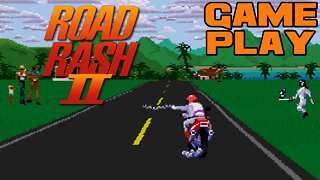 🏍⛓🚔 Road Rash II - Sega Genesis Gameplay 🚔⛓🏍 😎Benjamillion