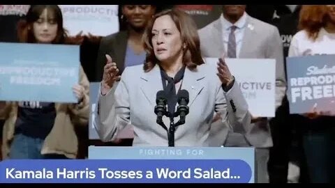 Kamala Tosses A Word Salad For The Crowd (host K-von cringes)