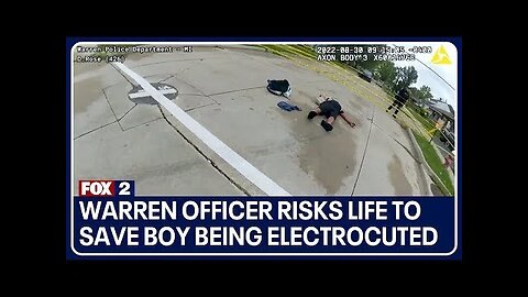 Cop Saves Kid From Electrocution - IRL