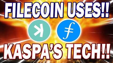 KASPA HOLDERS!! FILECOIN USES KASPA'S TECHNOLOGY!! THIS IS HUUUUUGEEEEEE!!