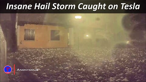 Insane Hail Storm Caught on Tesla Model Y Camera | TeslaCam Live