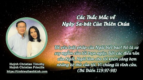 Các Thắc Mắc về Ngày Sa-bát của Thiên Chúa