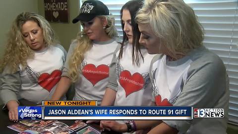 Jason Aldean's wife responds to Route 91 gift