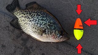 Awesome BOBBER for catching Crappie in WIND! | How to CATCH crappie with a bobber