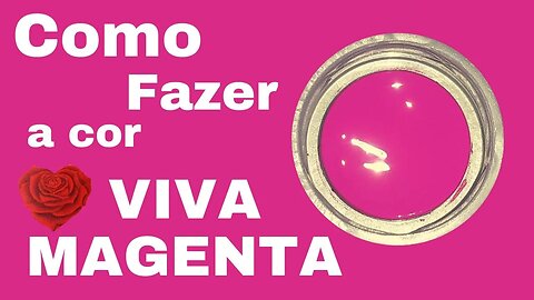 Como fazer a cor VIVA MAGENTA Mistura de Cores [ Dani pintura em tecido ]