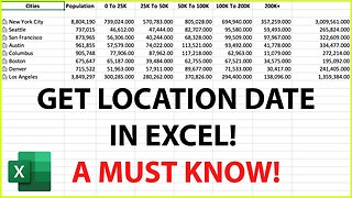 How To Get Location Information In Excel!