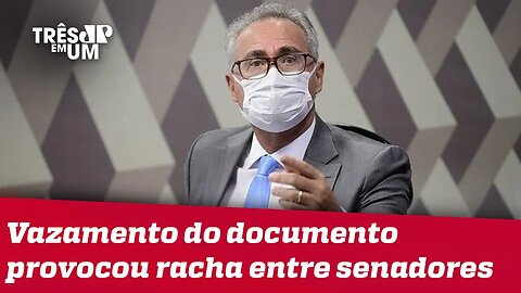 Renan Calheiros divulga nova versão do relatório da CPI