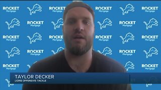 Taylor Decker patient, awaiting contract talks from Lions