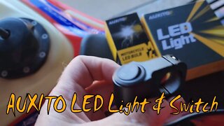 Auxito LED Headlight bulb in Beta and Auxito on/off switch