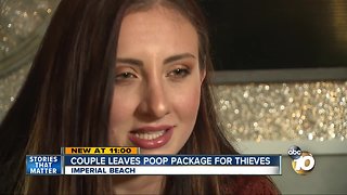 Couple leaves poop package for porch pirates