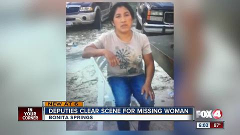 Crime scene crew clear the scene of missing Bonita Springs woman