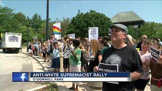 Anti-white supremacist rally held in downtown Milwaukee