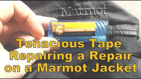 Tenacious Tape Repairing A Repair On Marmot Jacket
