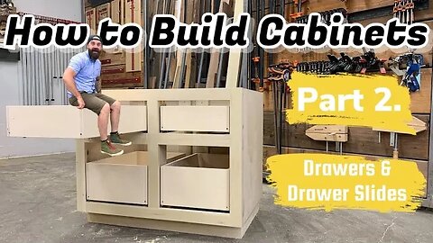 Build Cabinets The Easy Way | Building and Installing Drawers