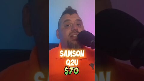 This $70 microphone will blow your smartphone away! #samson #samsonq2u #microphone #podcasting #q2u