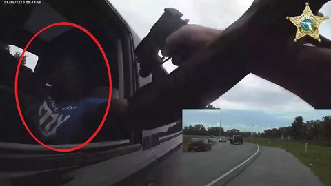 Body cam dashcam video deputy shoots Florida Felon with stolen gun Rocky Rudolph Jr shooting Florida