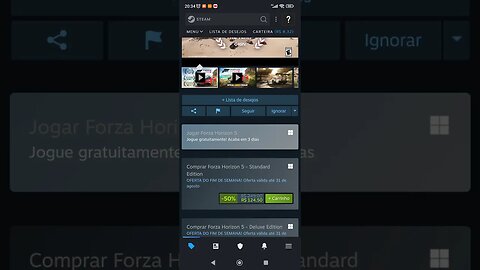 Forza Horizon 5 Grátis na Steam até 21/08/2023 e Promoção até 31/08/2023