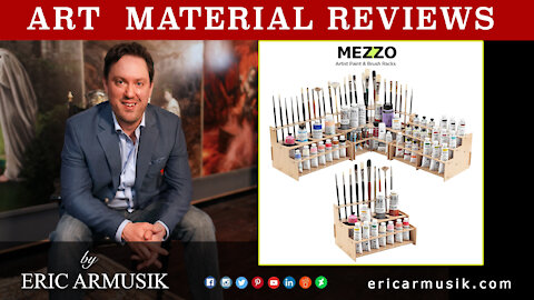 Review of Mezzo Artist Paint and Brush Racks by Jerry's Artarama